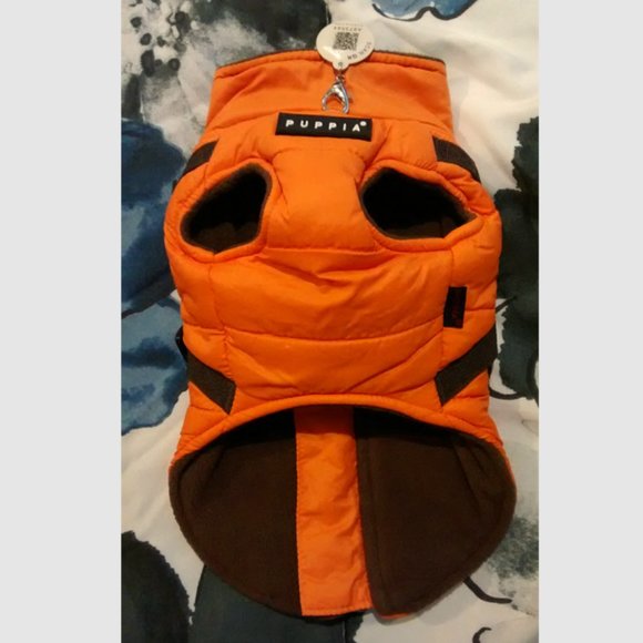 Like New Orange Puppia Mountaineer II Coat Dog Harness, Size S - Picture 2 of 8